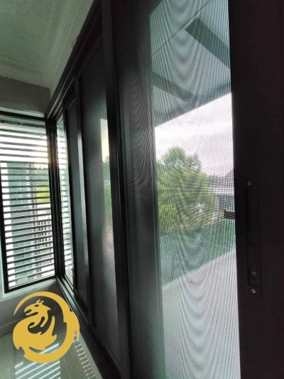 Black Netting Aluminium Door & Window