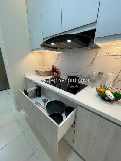 4G Glass Door Kitchen Cabinet #IringanBayu