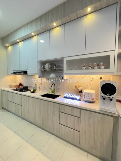 4G Glass Door Kitchen Cabinet #IringanBayu