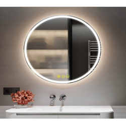 Frameless Round LED Mirror