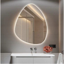 Frameless Irregular (Teardrop) LED Mirror