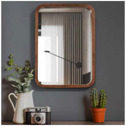 Rectangular Wood Framed Mirror