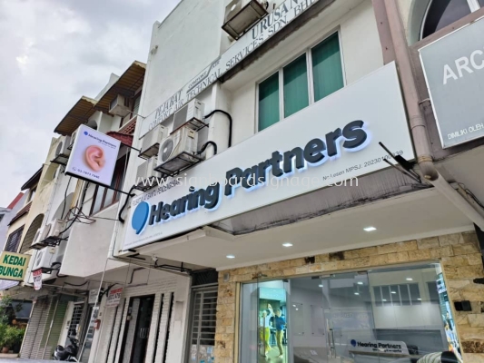 Hearing Partners - Outdoor 3D LED Backlit Signboard - Ampang 