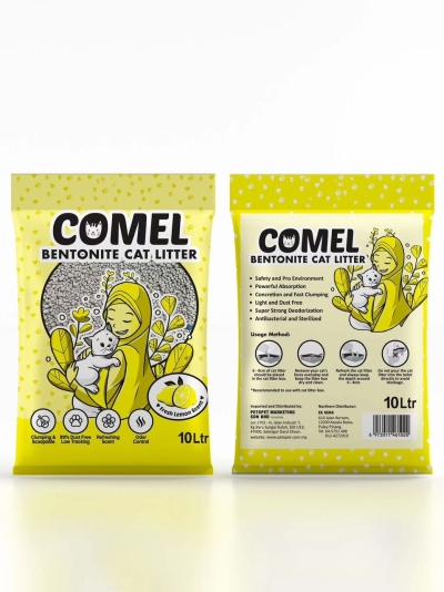 61020 Comel 10L Cat Litter - Lemon