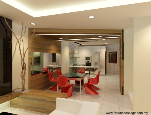 Dining Area 3D Design Draw