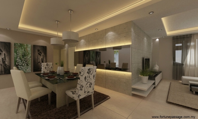 Dining Area 3D Design Draw