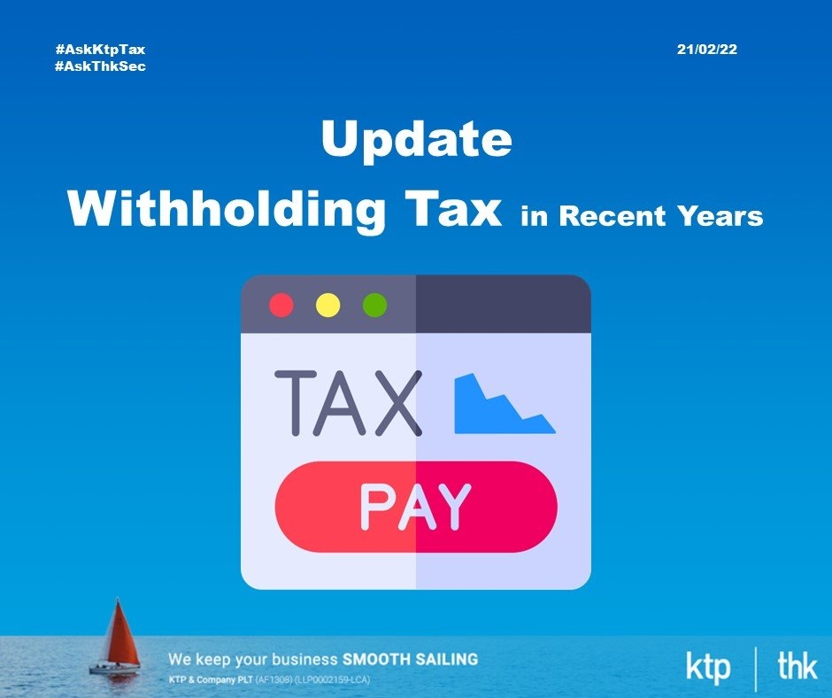 Update of withholding tax