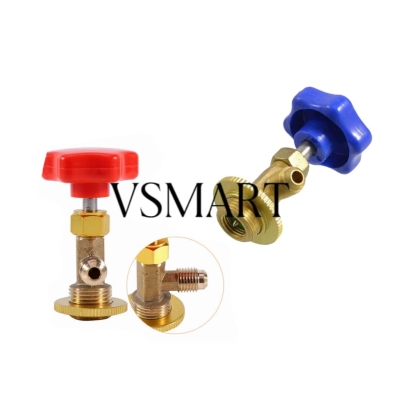 AUTO AIR CONTIONING REFRIGERANT CAN TAP VALVE FOR R134A (RED) / R12 ,R22,404,407,410,600(BLUE)