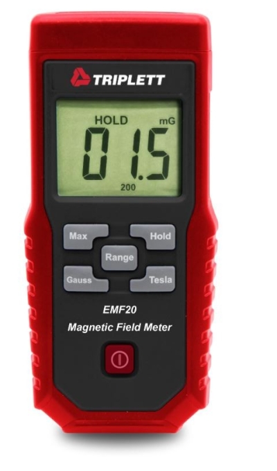 MAGNETIC FIELD DETECTOR - MEASURES ELECTRO-MAGNETIC FIELD OF ELF FROM 30 TO 300HZ - (EMF20)