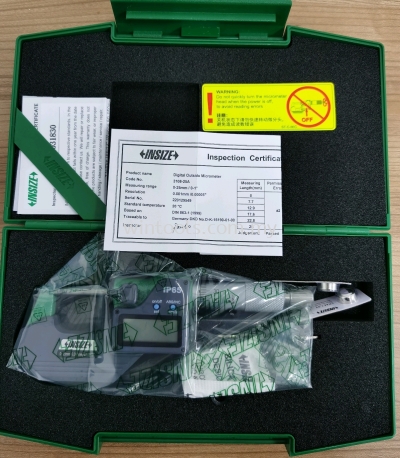 IP65 DIGITAL OUTSIDE MICROMETERS, RANGE: 0-25MM/0-1" (3108-25A)