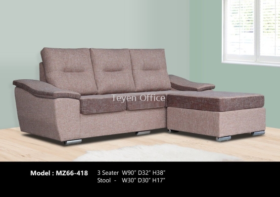 Sofa (3 seater with stool) - MZ66 - 418