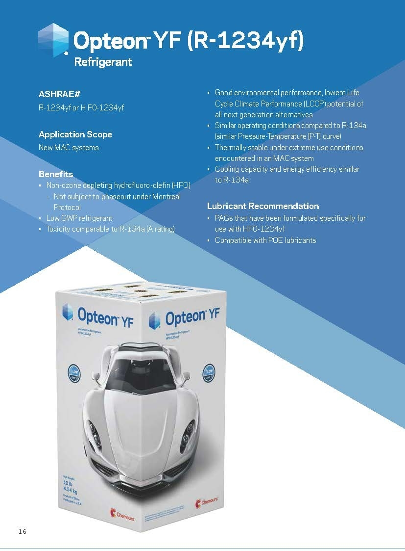 CHEMOURS FREON OPTEON 1234YF X 4.54KGS (BY CAN) (PRODUCT OF USA)