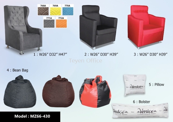 Single Sofa/Bean Bag/ Pillow / Bolster