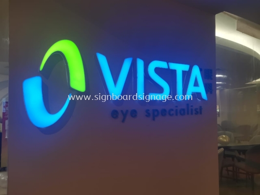 Vista Eye Specialist - Indoor 3D LED Frontlit Signage - Ampang