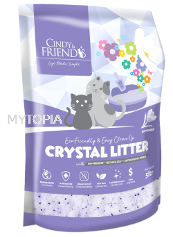 CINDY & FRIEND LAVENDER CRYSTAL LITTER 5L