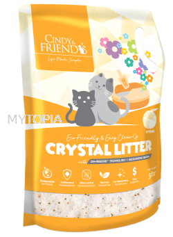 CINDY & FRIEND CITRUS CRYSTAL LITTER 5L