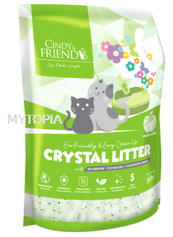 CINDY & FRIEND APPLE CRYSTAL LITTER 5L