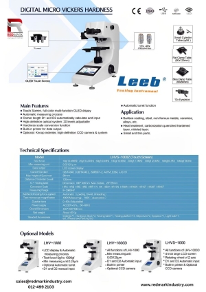 DIGITAL MICRO VICKER HARDNESS