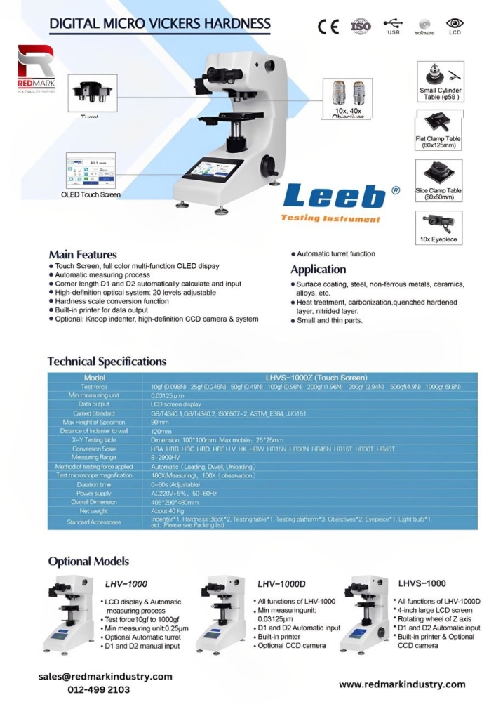 DIGITAL MICRO VICKER HARDNESS