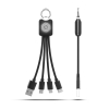 CC26A - CABLEGLOW - LED LIGHT UP LOGO - 3 IN 1 FAST CHARGE Cable