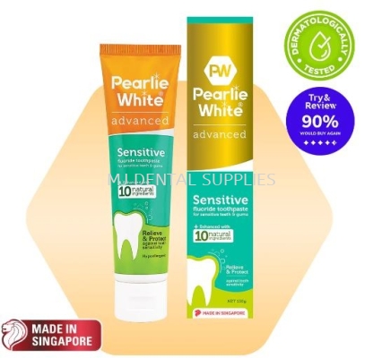 ADVANCED SENSITIVE FLUORIDE TOOTHPASTE , PEARLIE WHITE