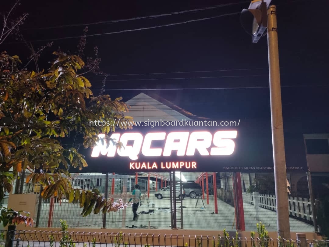 MQCARS 3D LED FRONTLIT LETTERING SIGNAGE SIGNBOARD AT KUANTAN AIR PUTIH 