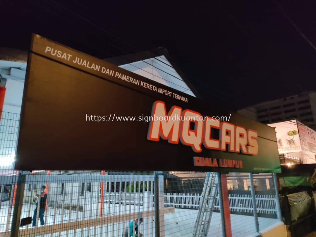 MQCARS 3D LED FRONTLIT LETTERING SIGNAGE SIGNBOARD AT KUANTAN AIR PUTIH 