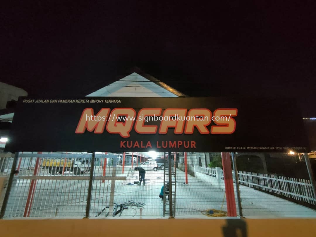 MQCARS 3D LED FRONTLIT LETTERING SIGNAGE SIGNBOARD AT KUANTAN AIR PUTIH 