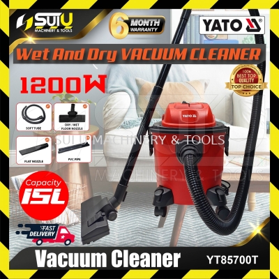 YATO YT-85700T / YT85700 / YT-85700 15L 2IN1 Wet & Dry Vacuum Cleaner 1200W w/ Accessories