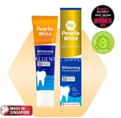 ADVANCED WHITENING FLUORIDE TOOTHPASTE , PEARLIE WHITE