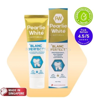 BLANC PERFECT PROFESSIONAL WHITENING FLUORIDE TOOTHPASTE , PEARLIE WHITE