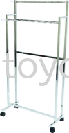 B-013 2 Layer Belt Stand Garment Rail / Fashion Stand Garment Rail / Fashion Stand