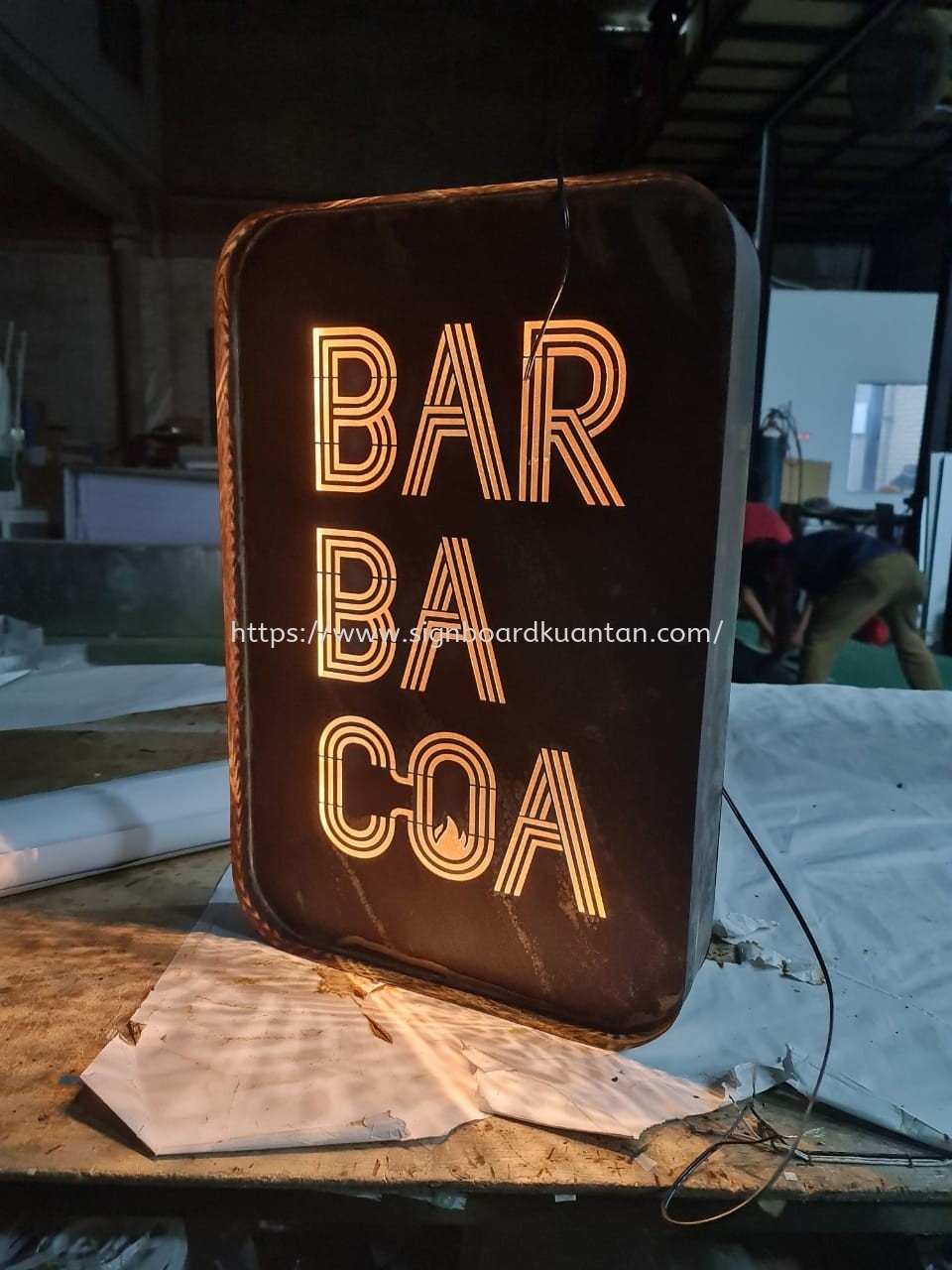 BARBACOA CHEMICAL ETCHING SIGNAGE AT KUANTAN AIR PUTIH