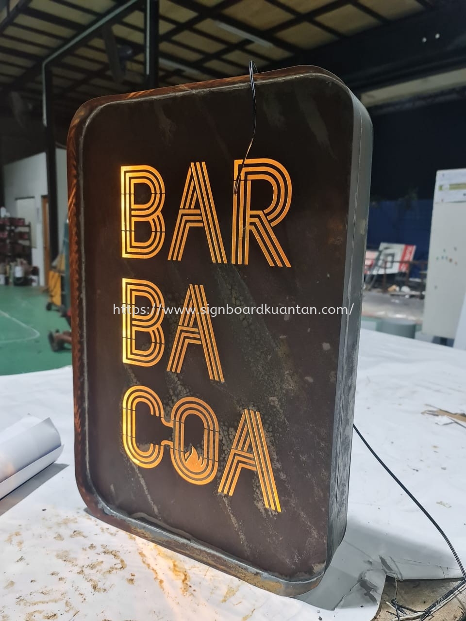 BARBACOA CHEMICAL ETCHING SIGNAGE AT KUANTAN AIR PUTIH