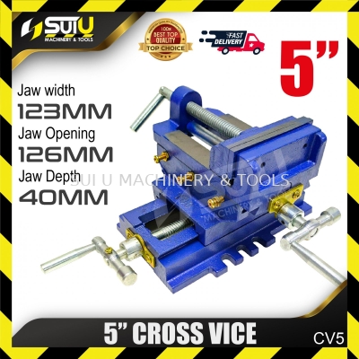 CV5 5" Cross Vice / Cross Drill Press Bench Vice