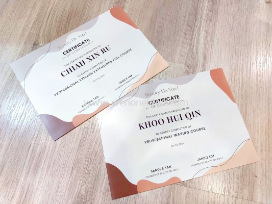 Certificate Printing