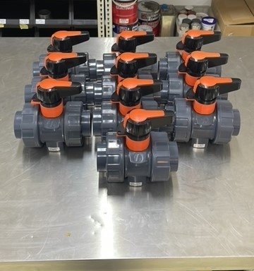 STÜBBE Ball Valve C200 Manually Operated, PN16, PVC-U, EPDM, Lockable