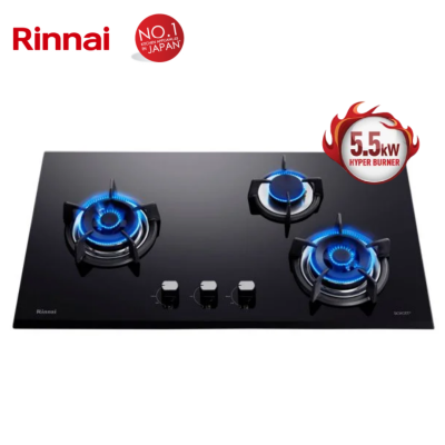 Rinnai 88cm 3-Hyper Burner Gas Hob RB-93UG