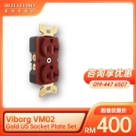 Viborg VM02 Gold US Socket Plate Set