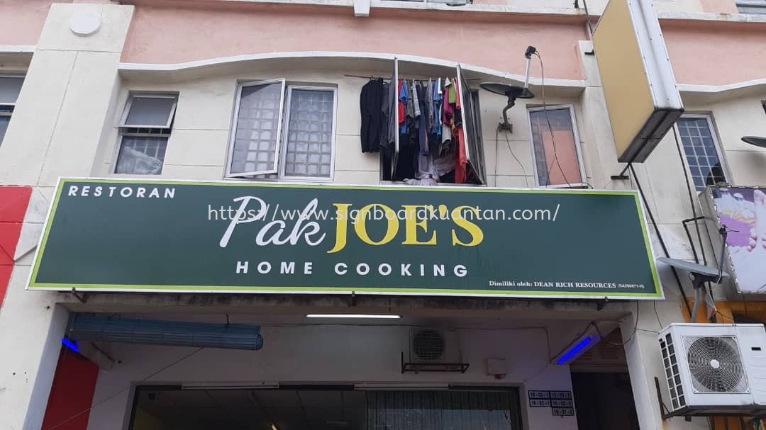 PAK JOE'S HOME COOKING METAL GI SIGNAGE SIGNBOARD AT KUALA TERENGGANU TAMAN INTAN