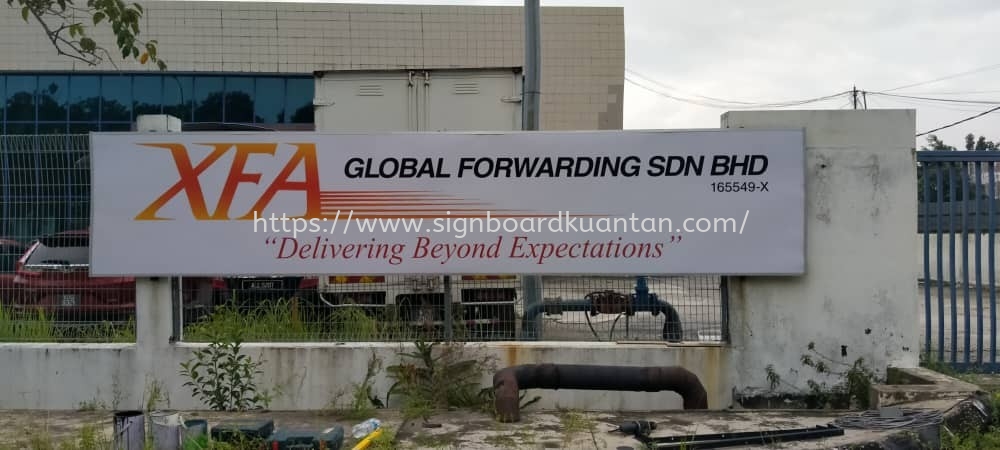 XFA GLOBAL FOREARDING METAL G.I SIGNAGE SIGNBOARD AT KUANTAN TAMAN CAHAYA 