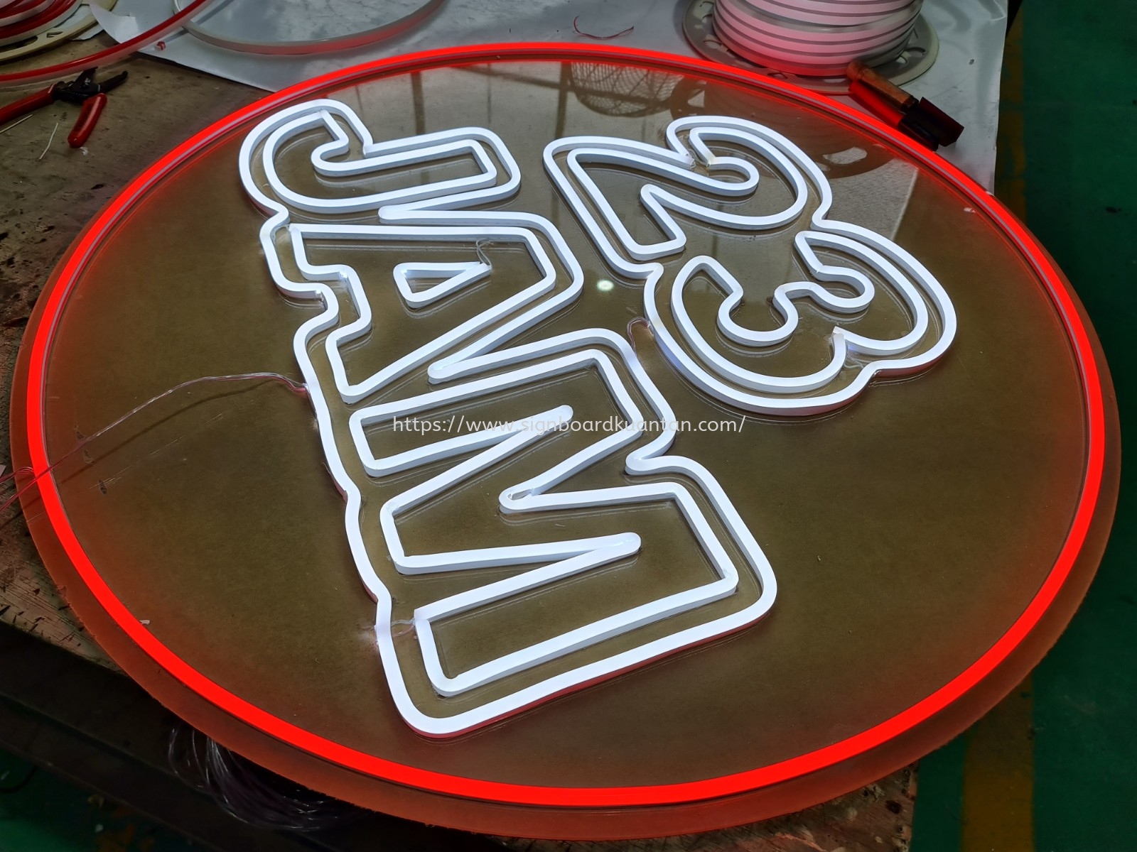 23 JAM LED NEON SIGNAGE SIGNBOARD AT TANJUNG LUMPUR KUANTAN PAHANG MALAYSIA