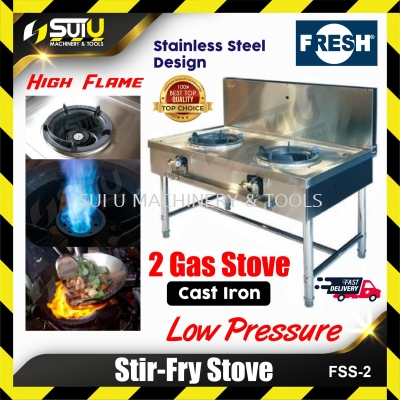 FRESH FSS-2 / FSS2 Double Burner Gas Stove / Stir-Fry Stove / Gas Stove Stand