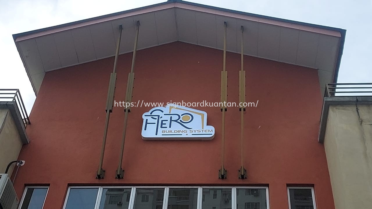 GAERO OUTDOOR 3D LED FRONTLIT LOGO SIGNAGE SIGNBOARD AT KERTEH TERENGGANU MALAYSIA 