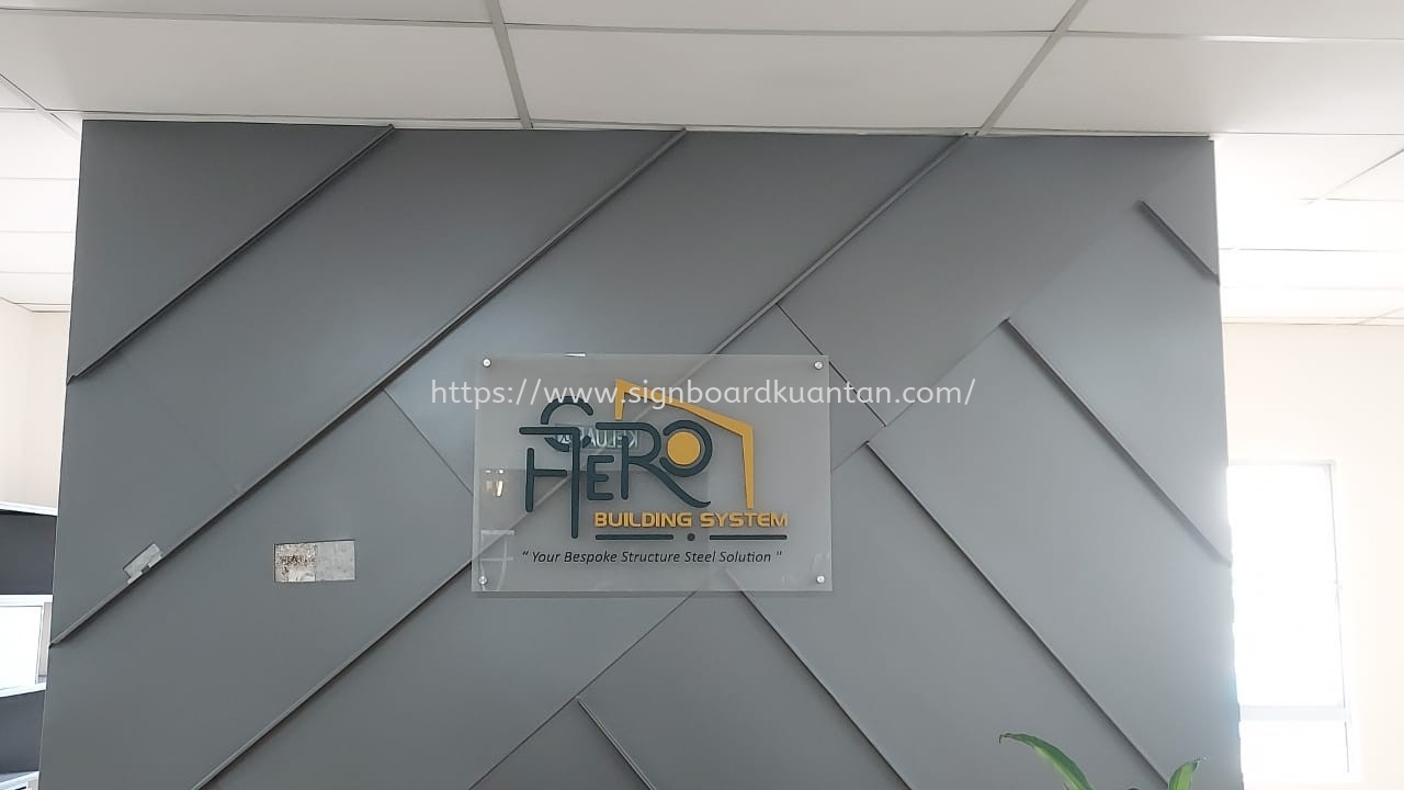 GAERO ACRYLIC POSTER FRAME SIGNAGE AT INDERA SUMPURNA KUANTAN MALAYSIA