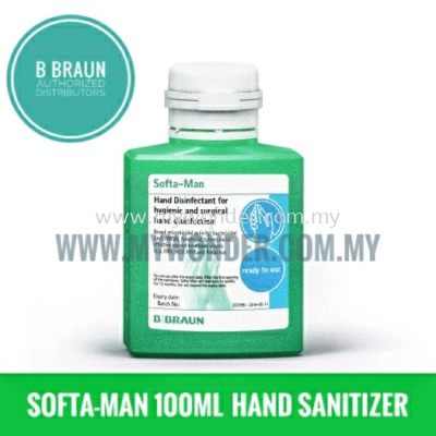 BBraun Softa-Man Hygienic and Surgical Hand Disinfectant 100ml