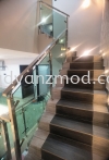 Stainless Steel Staircase Glass Railing With 12mm Tempered Glass  Stainless Steel Glass Railing