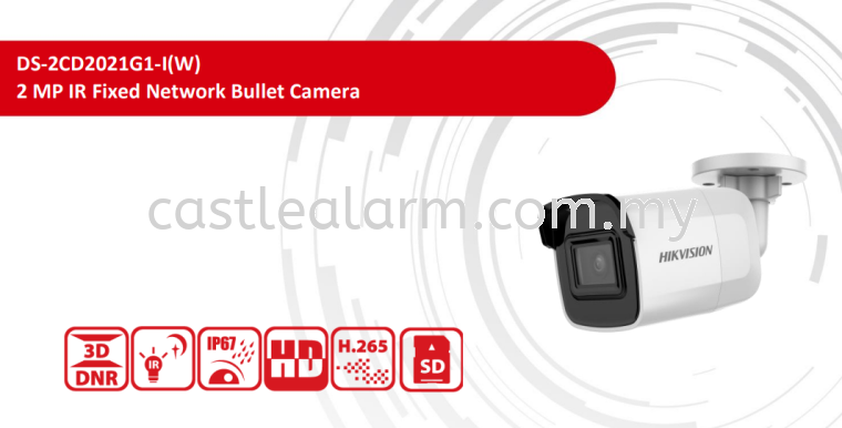 DS-2CD2021G1-IW-2MP FIXED BULLET HIK Vision Network IP Camera 