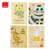 Fancy Animal Series Cover A5 Note Book (4pc/set) With Cute Design Note Book Paper Product