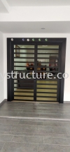 To fabrication,supply and install powder coated door grille - Bandar Botanic Pintu Grill